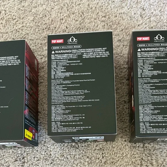 Ratty Bear ・Pranky Peanut Skullpanda You Found Me! Set of 3